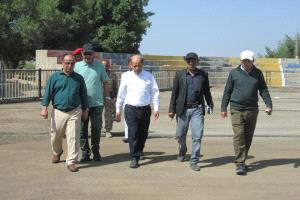 رياض الحروي يتفقد سير أعمال مشروع تعشيب ملاعب نادي الصقر ضمن خطة إعادة الإعمار