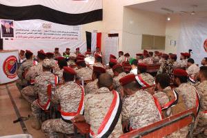 رئيس أركان محور تعز يدشن التحليل السنوي في اللواء الخامس حماية رئاسية