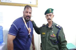 العميد الرخم أول المستقبلين لبطل اسيأ في مصارعة الذراعين  ادهم بدر بفضيتين