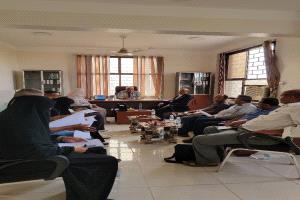 مركز التطوير الاكاديمي وضمان الجودة بجامعة لحج يعقد أجتماعه الخاص بالإعداد والتحضير لإقامة فعاليات أسبوع الجودة بالجامعة