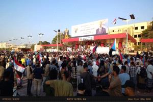 احتشاد واسع في ساحة العروض بخور مكسر للمطالبة باستقلال الجنوب