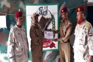 العميد الغبس يكرم خريجي الكلية الحربية دفعة 52 المنتسبين للواء الرابع حزم