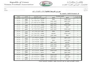 بتوافق الأندية .. لجنة المسابقات تعتمد الجدول المعدل لتجمع الحديدة