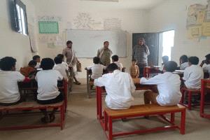 مدير تربية المحفد يتفقد سير الامتحانات بمدرسة الفتح/الجانح