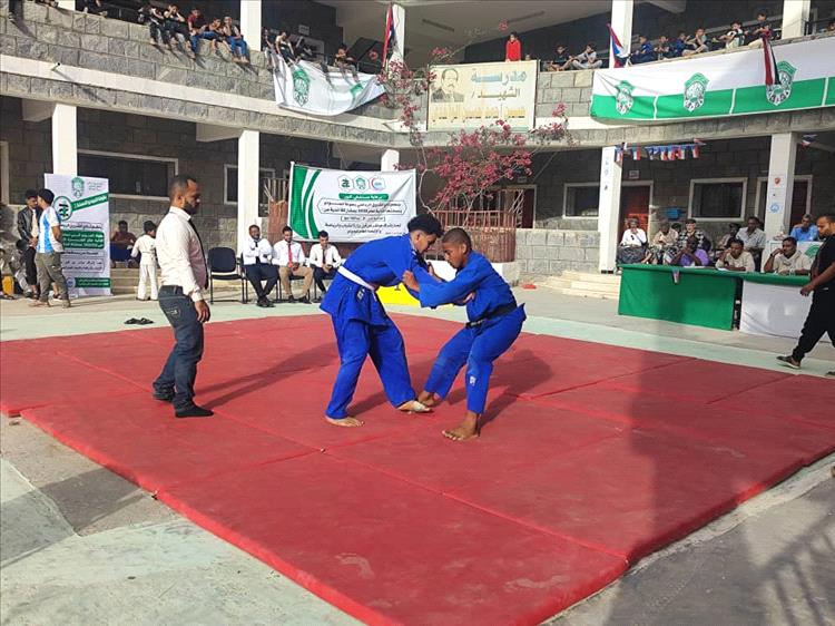 تواصل منافسات بطولة لعبة الجودو التي ينظمها نادي الشروق بيافع