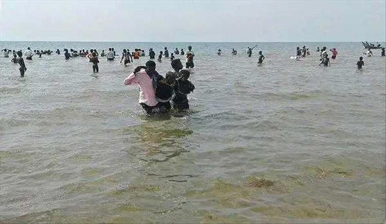 استمرار وصول المهاجرين غير الشرعيين إلى سواحل رضوم من الجنسية الأفريقية