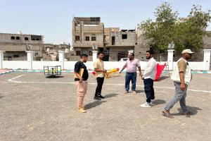 مستشار محافظ لحج برفقة مدير عام الحوطة يطلعان على اللمسات الأخيرة لمشروع حديقة الأطفال وذوي الاحتياجات الخاصة