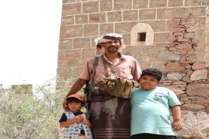 قائد مكافحة الارهاب بأبين العميد علي عوض المحوري يعزي في وفاة قائد حزام  قطاع دثينة ناصر شيخ السعيدي