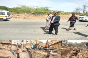 مدير عام "القاهرة" يتفقد مشاريع تأهيل شبكة الصرف الصحي في الروضة وجولة سنان