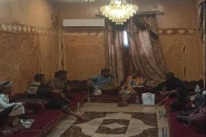 قيادة المجلس الانتقالي بتبن في زيارة رسمية للشيخ مهدي الصبيحي ببئر ناصر