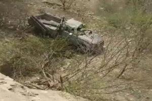 وفاة أربعة جنود وإصابة 8 آخرون إثر انقلاب طقم عسكري في لحج