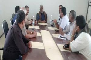 مدير عام مديرية ميفعة يلتقي مدير مستشفى هيا اليحيا الخيري لطب وجراحة العيون ومرافقيه