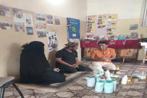 وفد من إذاعة "هنا أبين" يزور جمعية مشتقات الألبان في بئر الشيخ