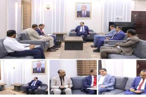 الوزير البكري يستقبل كبير المستشارين الاقتصاديين بمكتب المبعوث الأممي إلى اليمن