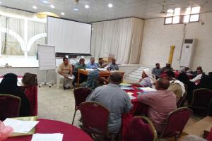 إقامة دورة تدريبية في المجال الاداري لجمعيات مستخدمي المياه بمديرية تبن بلحج