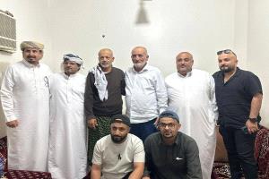 الشيخ فضل الجعوني يزور الشيخ سلمان الرشيدي للاطمئنان على صحته بالرياض