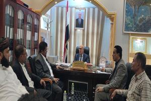 وزير الإدارة المحلية يناقش اوضاع احتياجات محافظة المهرة