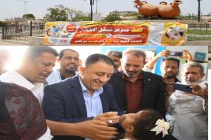 انطلاق الحملة الوطنية الطارئة للتحصين ضد شلل الأطفال في أبين