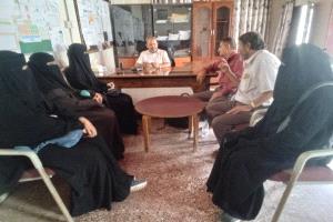 مدير عام صحة أبين يعقد اجتماعاً تحضيرياً لحملة التطعيم ضد شلل الأطفال