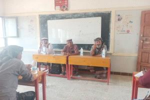المجلس المحلي بمديرية الوضيع يعقد اجتماعه النصفي ويقر تشكيل لجان متابعة لعدد من المشاريع الخدمية