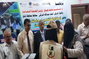 لحج تدشين الحملة الوطنية للتحصين ضد شلل الأطفال من منزل إلى منزل