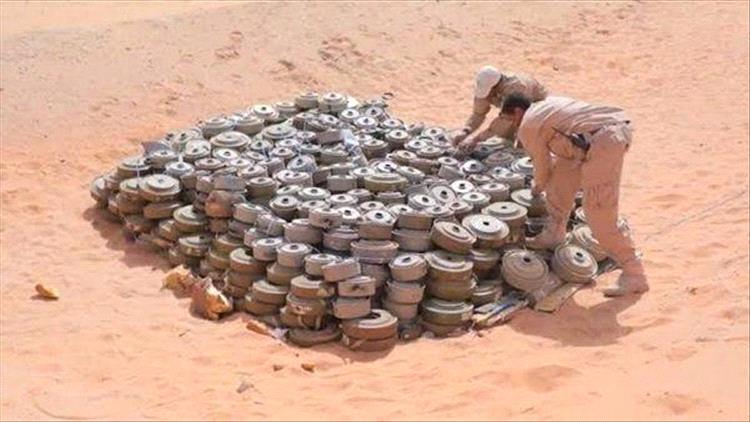 خلال الأسبوع الثالث من الشهر الجاري.. مسام ينتزع 1,243 لغمًا