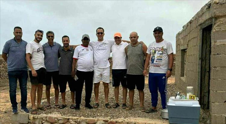 مدربو القدم والرجل الحديدي بنادي دلما في ضيافة رئيس اتحاد الكرة  بسقطرى