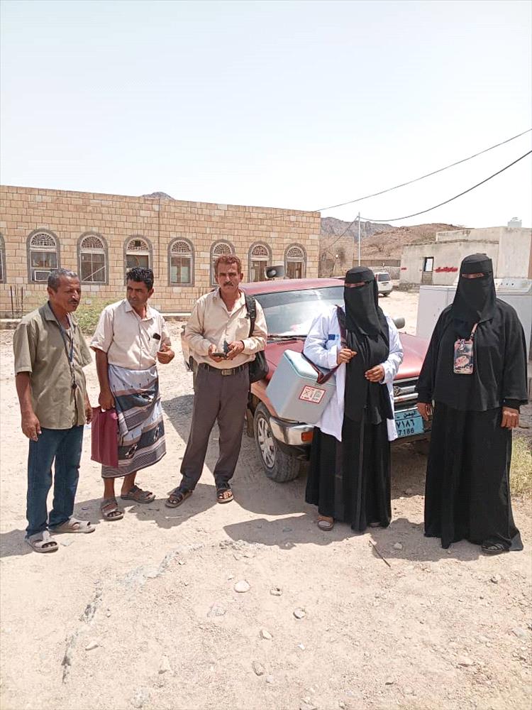 بحضور مدير الرعاية الصحية بالمحافظة ..تدشين المرحلة الثانية من النشاط الايصالي التكاملي بمديرية الوضيع.