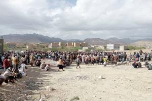المئات يشيعون جثمان الفقيد رضوان عبدربه لقرع في مدينة لباخة بالمحفد