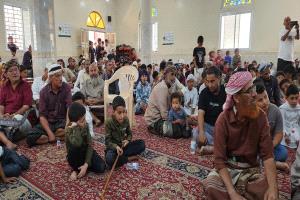 اختتام فعاليات المخيم الصيفي الديني في جامع الهشاش بمديرية يهر بمشاركة 300 طالباّ وطالبة