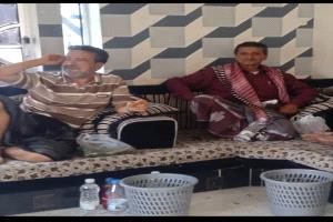الامين العام لنقابة المحامين الجنوبيين يلتقي بأبناء مديرية رصد في ديوان الأمن العام بيافع
