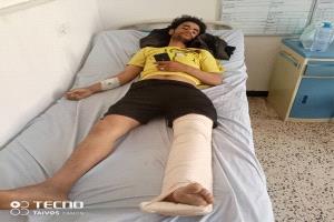 إصابة مواطن برصاص قناصة ميليشيا الحوثي في منطقة حمرالسادة بالضالع