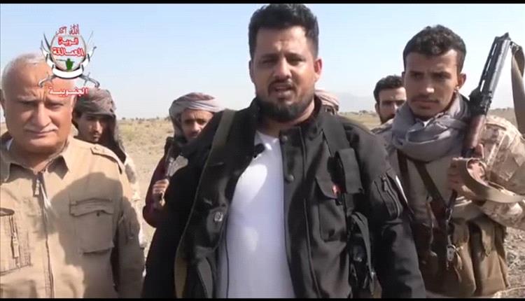 بتوجيهات النائب المحرمي .. قيادات من قوات العمالقة تقوم بزيارة عيدية للأبطال المرابطين في جبهات القتال