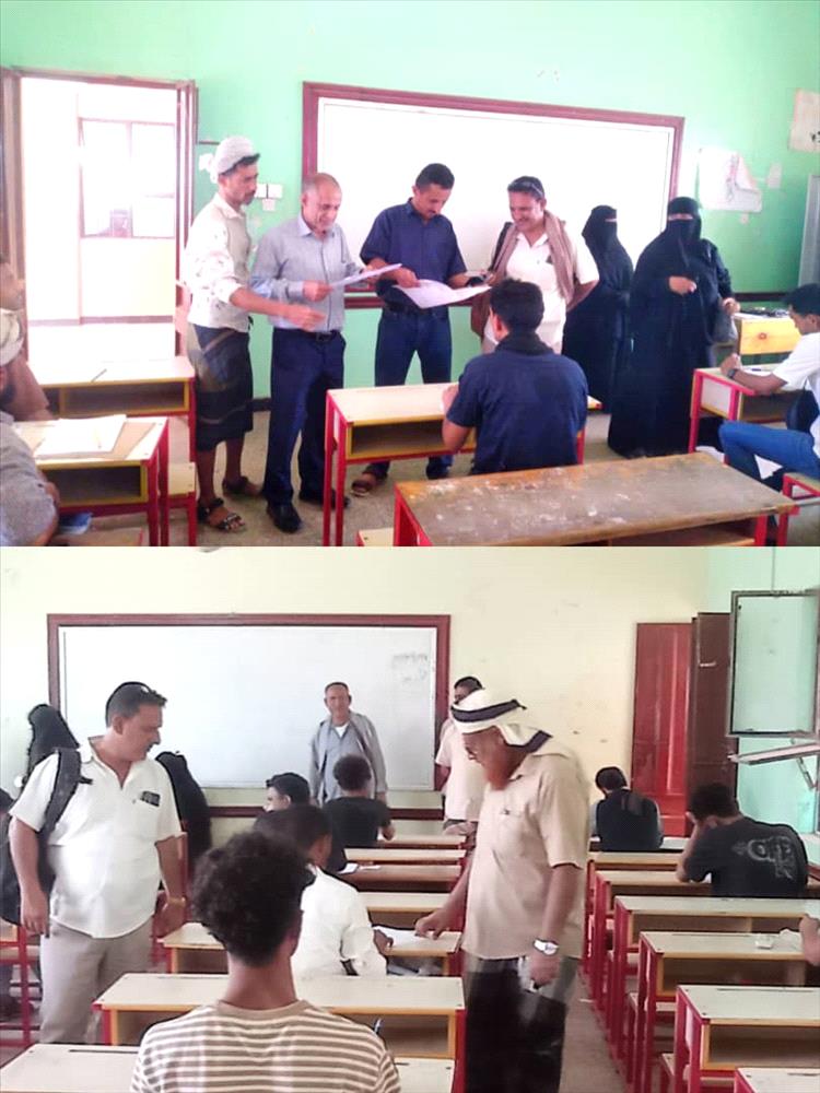 استمرار الاختبارات الثانوية العامة للاسبوع الثاني بوتيرة عالية في لحج