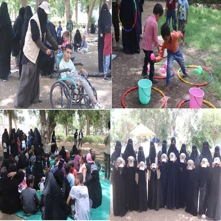 بدعم من فاعل خير .. مؤسسة الدمج الاجتماعي لذوي الإعاقة بلحج تنظم يوما مفتوحا ترفيهيا لأطفالها وطلابها بعدن