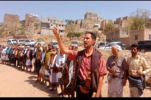 منطقة العواكب بمديرية الحد بيافع تشهد مراسم (نسب) قبلي بين قبيلتي آل حمادي وآل جوهر