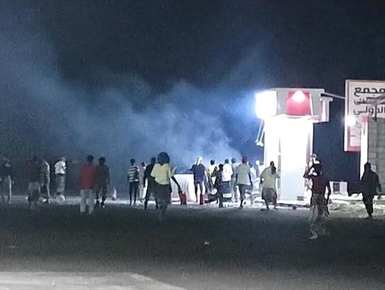 عاجل | انفجار في محطة غاز بمجمع دوفس التجاري في أبين