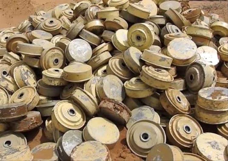 مسام ينتزع 4,768 مادة متفجرة من مخلفات الحوثيين في مديرية ميدي بحجة