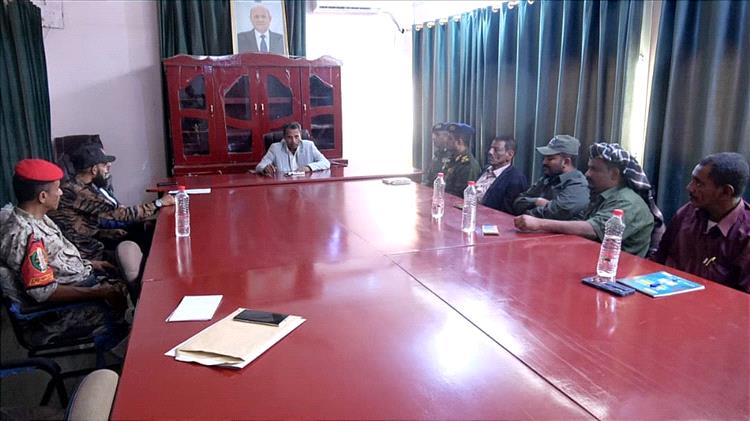 محافظ أبين يترأس اجتماع اللجنة الأمنية بالمحافظة