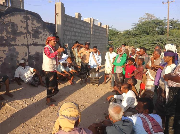 منظمة كير تنفذ حملات توعية في أحور تمهيدًا لمشروع الدعم المقدم من منظمة الغذاء العالمي
