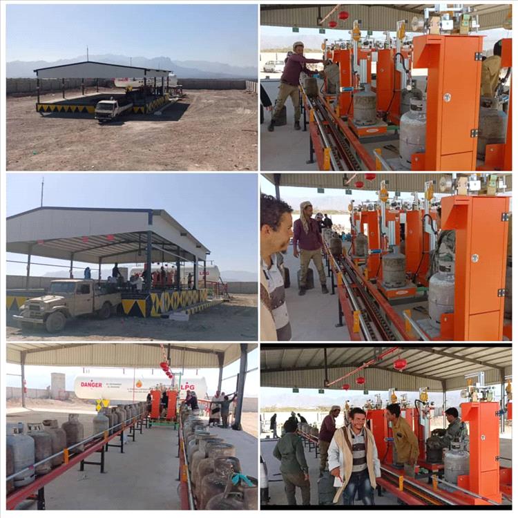 افتتاح محطة الزيدي المركزية لتعبئة اسطوانات الغاز المنزلي بمديرية قعطبة محافظة الضالع