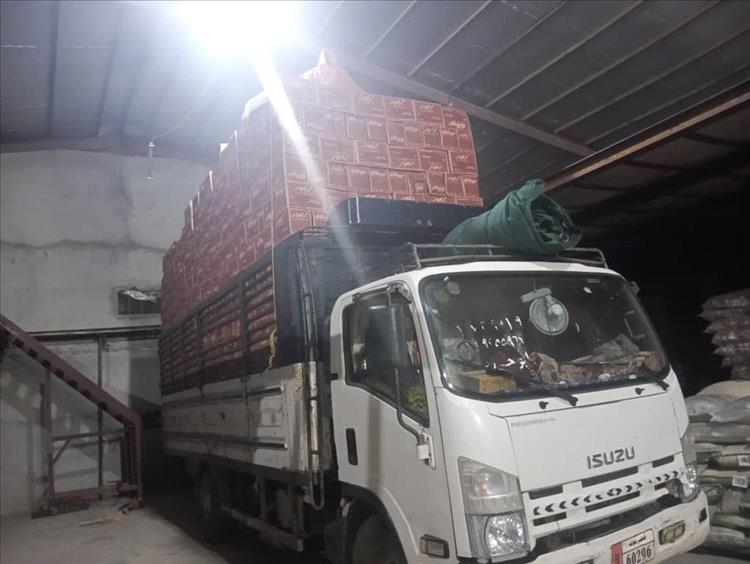 استعادة سيارة نقل تحمل مواد نظافة بعد احتجازها من قبل مسلحين في أحور