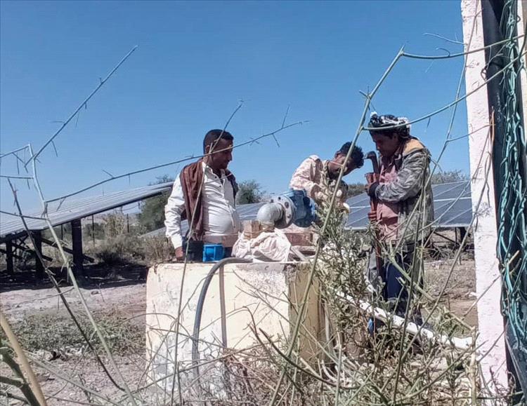 انتقالي الوضيع يتفقد أسباب توقف ضخ المياه في أحد آبار مشروع مياه السواد