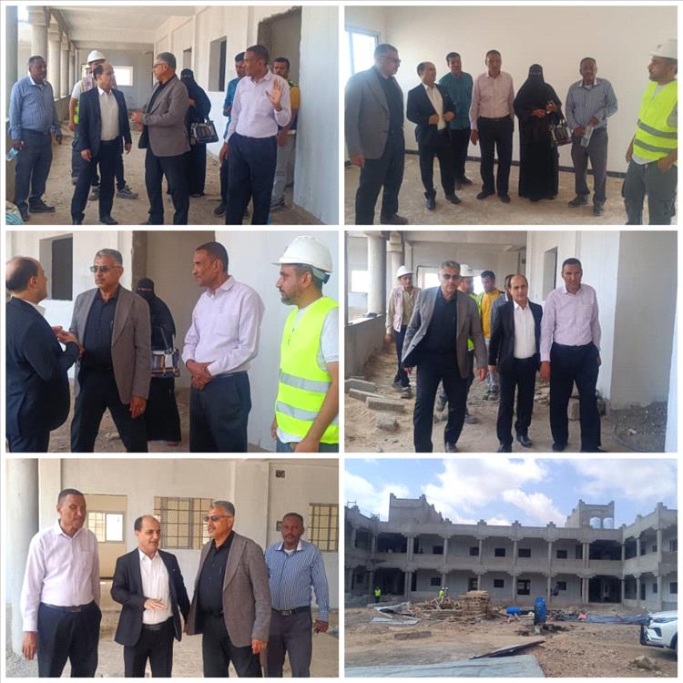 بدر معاون يطلع على سير العمل في مشروع إنشاء ثانوية سمير رواح للبنات بدار سعد