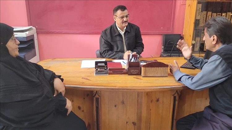 مدير عام المنصورة يناقش عدد من القضايا والاستعدادات لاختبارات الفصل الدراسي الأول