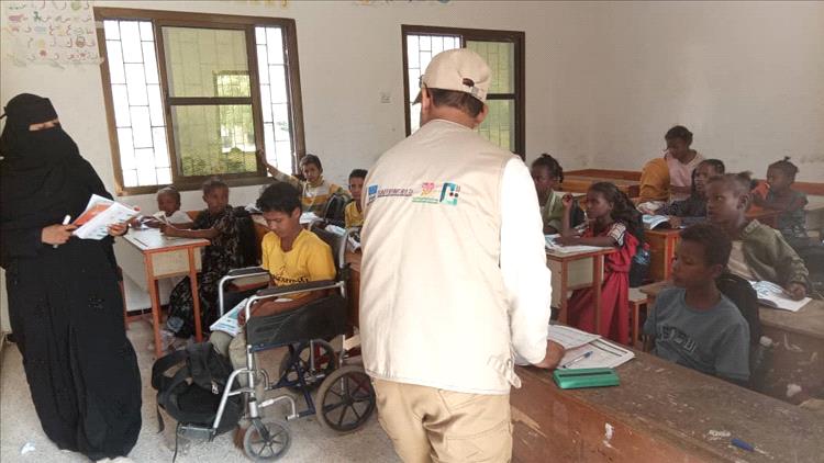 مؤسسة نبض الحياة تتفقد مشروع تكامل التعليم التعويضي للاطفال المتسربين والمنقطعين عن التعليم  بالبريقة