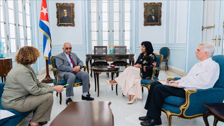 السفير ناشر يلتقي نائبة وزير الخارجية الكوبي