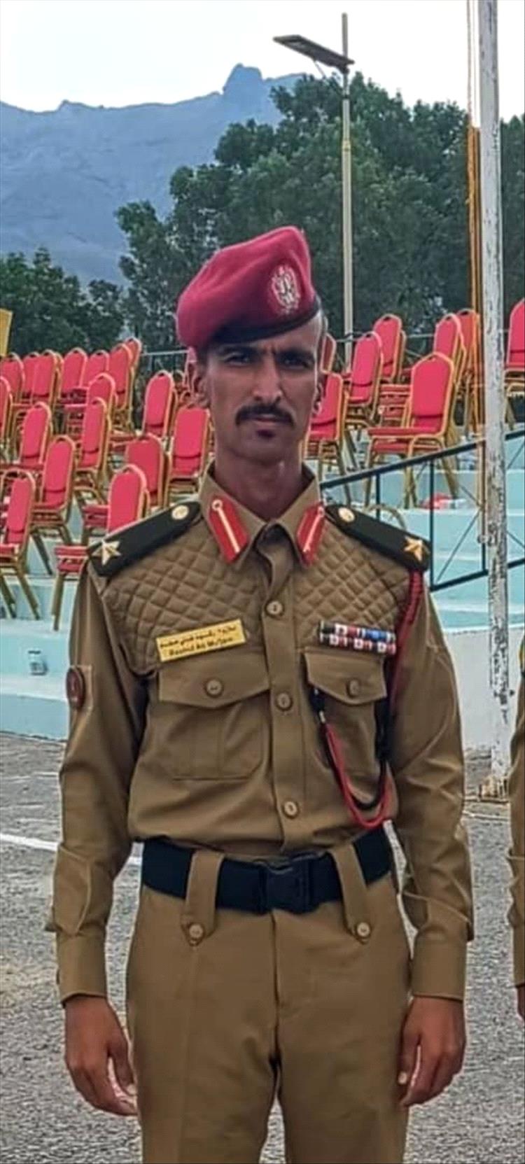 تهنئة للملازم ثاني رشيد معجم المحثوثي بتخرجه من الكلية الحربية