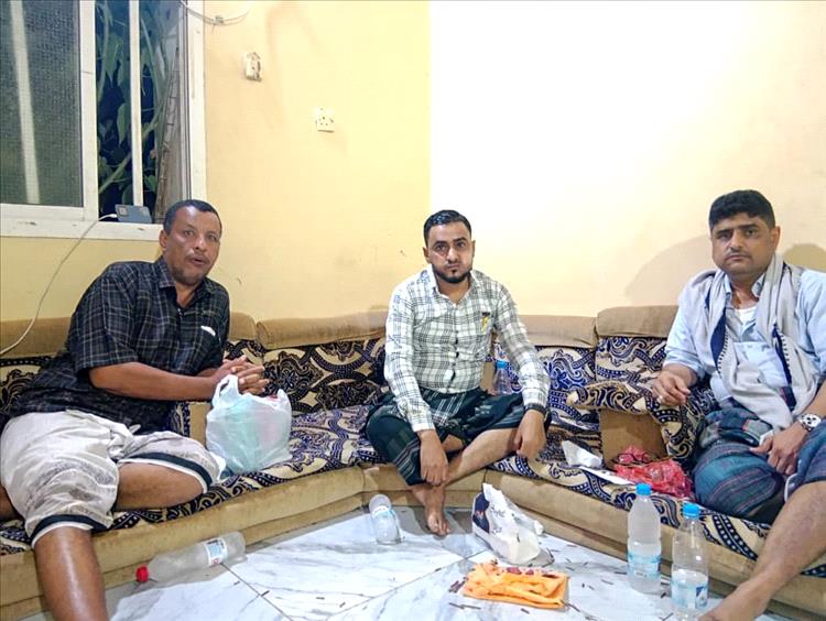 فريق المبادرة الوطنية للمحبة والسلام يلتقي مدير أمن أبين أبو مشعل الكازمي