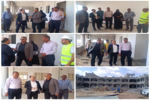 بدر معاون يطلع على سير العمل في مشروع إنشاء ثانوية سمير رواح للبنات بدار سعد